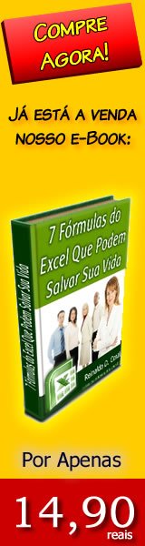 Não perca esta oportunidade. Adquira já o seu! Por apenas R$ 14,90 você adquire o melhor e-book de todos os tempos! Aprenda 7 fórmulas no Excel que vão te livrar dos apuros com suas planilhas.